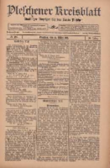 Pleschener Kreisblatt: Amtlicher Anzeiger für den Kreis Pleschen 1912.03.23 Jg.60 Nr24