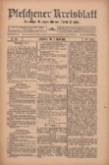 Pleschener Kreisblatt: Amtlicher Anzeiger f&uuml;r den Kreis Pleschen 1912.04.03 Jg.60 Nr27