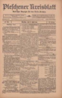 Pleschener Kreisblatt: Amtlicher Anzeiger f&uuml;r den Kreis Pleschen 1912.04.13 Jg.60 Nr30