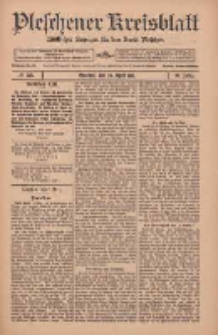 Pleschener Kreisblatt: Amtlicher Anzeiger f&uuml;r den Kreis Pleschen 1912.04.24 Jg.60 Nr33