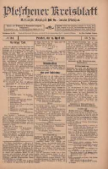 Pleschener Kreisblatt: Amtlicher Anzeiger für den Kreis Pleschen 1912.04.27 Jg.60 Nr34