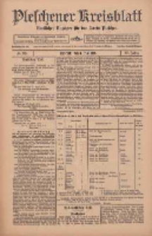 Pleschener Kreisblatt: Amtlicher Anzeiger f&uuml;r den Kreis Pleschen 1912.05.01 Jg.60 Nr35