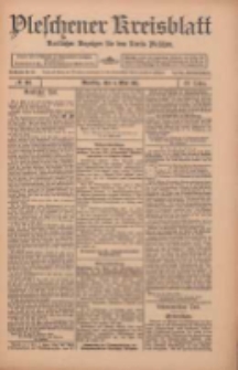 Pleschener Kreisblatt: Amtlicher Anzeiger f&uuml;r den Kreis Pleschen 1912.05.04 Jg.60 Nr36