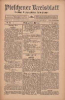 Pleschener Kreisblatt: Amtlicher Anzeiger f&uuml;r den Kreis Pleschen 1912.05.15 Jg.60 Nr39