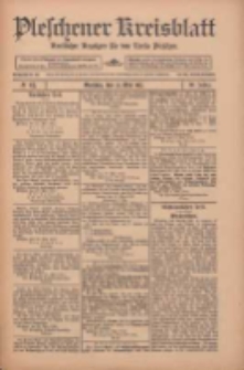 Pleschener Kreisblatt: Amtlicher Anzeiger für den Kreis Pleschen 1912.05.25 Jg.60 Nr42