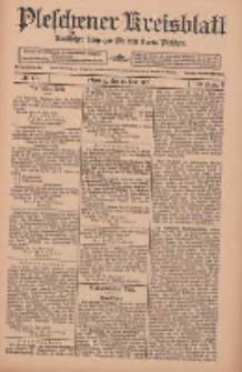 Pleschener Kreisblatt: Amtlicher Anzeiger für den Kreis Pleschen 1912.05.29 Jg.60 Nr43