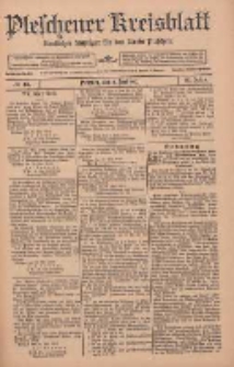 Pleschener Kreisblatt: Amtlicher Anzeiger für den Kreis Pleschen 1912.06.05 Jg.60 Nr45