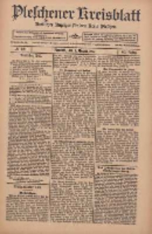 Pleschener Kreisblatt: Amtlicher Anzeiger f&uuml;r den Kreis Pleschen 1912.08.03 Jg.60 Nr62
