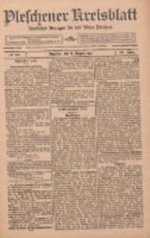 Pleschener Kreisblatt: Amtlicher Anzeiger f&uuml;r den Kreis Pleschen 1912.08.21 Jg.60 Nr67