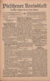 Pleschener Kreisblatt: Amtlicher Anzeiger für den Kreis Pleschen 1912.08.24 Jg.60 Nr68