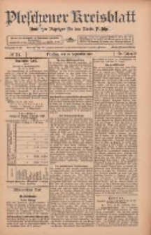 Pleschener Kreisblatt: Amtlicher Anzeiger f&uuml;r den Kreis Pleschen 1912.09.14 Jg.60 Nr74