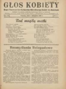 Głos Kobiety 1938.11.01 R.8 Nr11