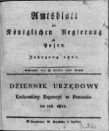 Amtsblatt der K&ouml;niglichen Regierung zu Posen. 1821.01.02 Nro.1