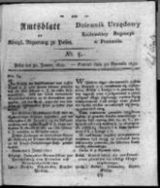 Amtsblatt der K&ouml;niglichen Regierung zu Posen. 1821.01.30 Nro.5