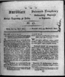 Amtsblatt der Königlichen Regierung zu Posen. 1821.04.24 Nro.17