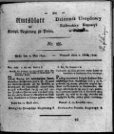 Amtsblatt der Königlichen Regierung zu Posen. 1821.05.01 Nro.18