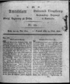 Amtsblatt der K&ouml;niglichen Regierung zu Posen. 1821.05.29 Nro.22
