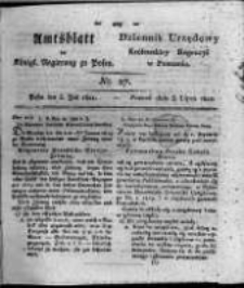 Amtsblatt der Königlichen Regierung zu Posen. 1821.07.03 Nro.27
