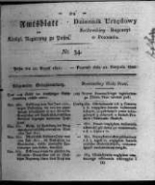 Amtsblatt der K&ouml;niglichen Regierung zu Posen. 1821.08.21 Nro.34