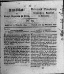 Amtsblatt der K&ouml;niglichen Regierung zu Posen. 1821.09.25 Nro.39