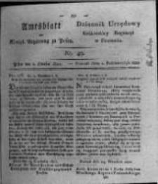 Amtsblatt der K&ouml;niglichen Regierung zu Posen. 1821.10.02 Nro.40