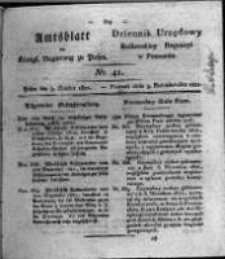 Amtsblatt der K&ouml;niglichen Regierung zu Posen. 1821.10.09 Nro.41
