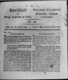 Amtsblatt der K&ouml;niglichen Regierung zu Posen. 1821.10.16 Nro.42