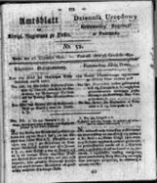 Amtsblatt der K&ouml;niglichen Regierung zu Posen. 1821.12.25 Nro.52