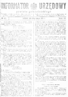 Informator Urzędowy Powiatu Gnieźnieńskiego 1934.02.28 R.83 Nr13