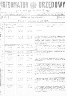 Informator Urzędowy Powiatu Gnieźnieńskiego 1934.04.18 R.83 Nr26