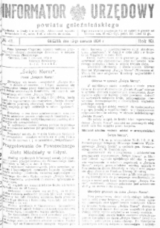 Informator Urzędowy Powiatu Gnieźnieńskiego 1934.06.13 R.83 Nr41