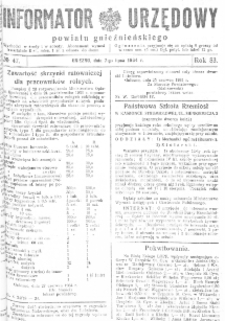 Informator Urzędowy Powiatu Gnieźnieńskiego 1934.07.07 R.83 Nr47