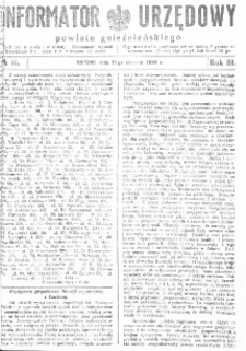 Informator Urzędowy Powiatu Gnieźnieńskiego 1934.08.11 R.83 Nr55