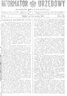 Informator Urzędowy Powiatu Gnieźnieńskiego 1934.09.05 R.83 Nr60
