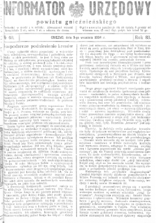 Informator Urzędowy Powiatu Gnieźnieńskiego 1934.09.05 R.83 Nr60