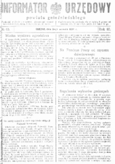 Informator Urzędowy Powiatu Gnieźnieńskiego 1934.09.26 R.83 Nr65