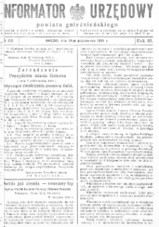 Informator Urzędowy Powiatu Gnieźnieńskiego 1934.10.10 R.83 Nr69