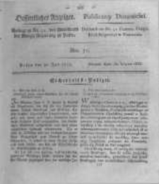Oeffentlicher Anzeiger. 1822.07.30 Nro.31