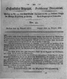 Oeffentlicher Anzeiger. 1822.08.13 Nro.33