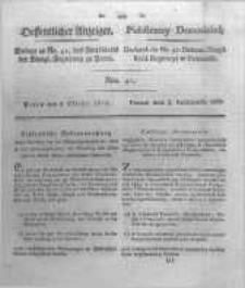 Oeffentlicher Anzeiger. 1822.10.08 Nro.41