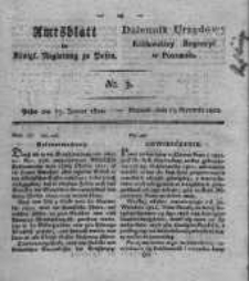 Amtsblatt der K&ouml;niglichen Regierung zu Posen. 1822.01.15 Nro.3