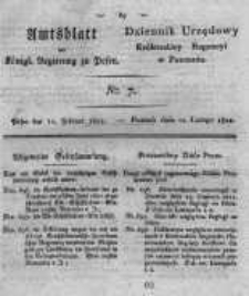 Amtsblatt der K&ouml;niglichen Regierung zu Posen. 1822.02.12 Nro.7