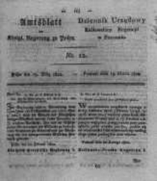 Amtsblatt der K&ouml;niglichen Regierung zu Posen. 1822.03.19 Nro.12