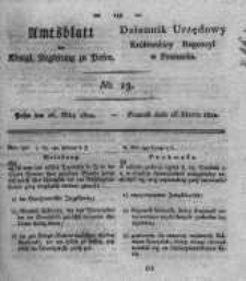 Amtsblatt der K&ouml;niglichen Regierung zu Posen. 1822.03.26 Nro.13