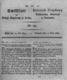 Amtsblatt der K&ouml;niglichen Regierung zu Posen. 1822.05.14 Nro.20