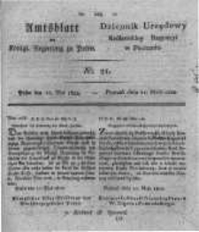 Amtsblatt der K&ouml;niglichen Regierung zu Posen. 1822.05.21 Nro.21