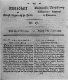 Amtsblatt der K&ouml;niglichen Regierung zu Posen. 1822.07.02 Nro.27