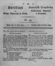 Amtsblatt der K&ouml;niglichen Regierung zu Posen. 1822.07.16 Nro.29