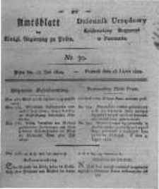 Amtsblatt der K&ouml;niglichen Regierung zu Posen. 1822.07.23 Nro.30
