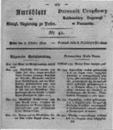 Amtsblatt der Königlichen Regierung zu Posen. 1822.10.08 Nro.41